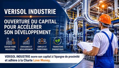 VERISOL ouvre son capital pour accélérer sa croissance industrielle